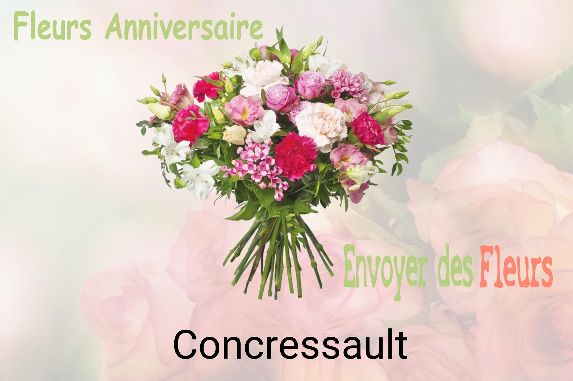 Bouquet de fleurs d’anniversaire livré à Concressault