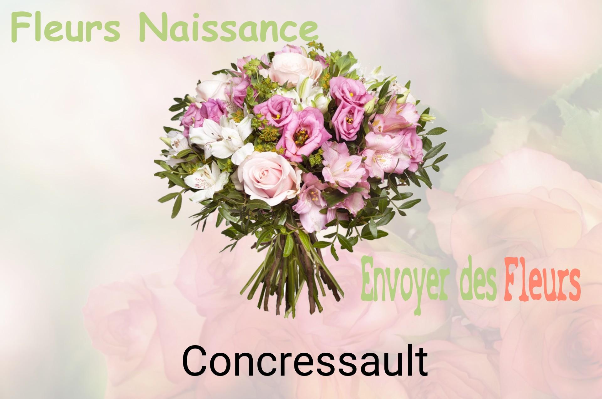 Bouquet de fleurs de naissance livré à Concressault